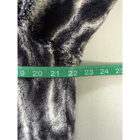 Women’s Zebra Print Faux Fur Jacket Retro Glam Party Night Out Mob Wife Sz 10 - Picture 8 of 10